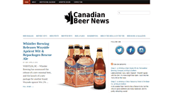 Desktop Screenshot of canadianbeernews.com