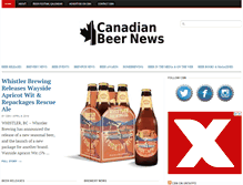 Tablet Screenshot of canadianbeernews.com